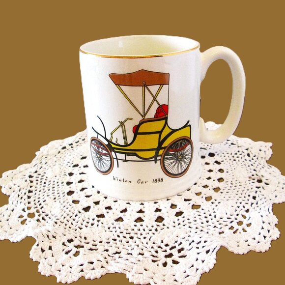 Lord Nelson Pottery Winton Car 1898 Tankard/Coffee Mug 16 oz England 4-73 - Picture 4 of 8